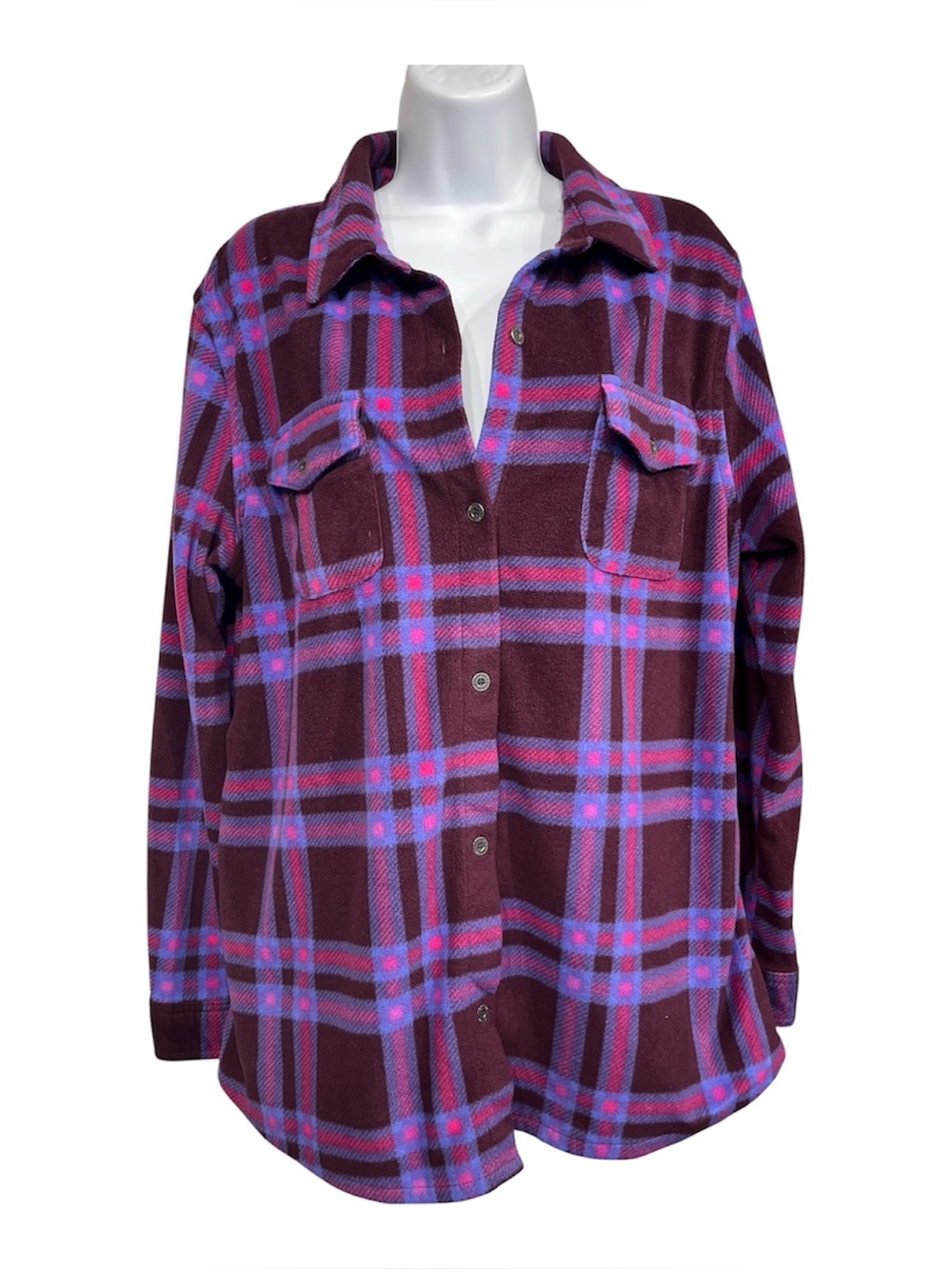 Eddie Bauer fleece shacket size large